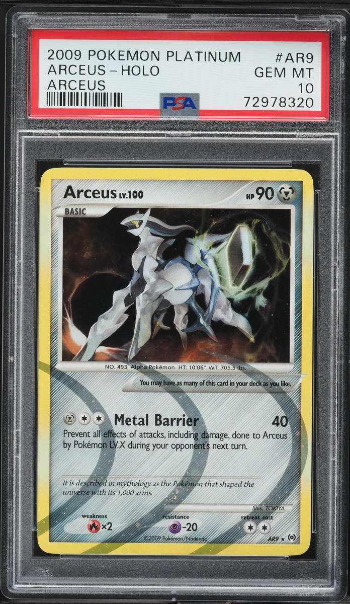 2009 Pokemon Platinum Arceus Holo Arceus #AR9 PSA 10 GEM MINT