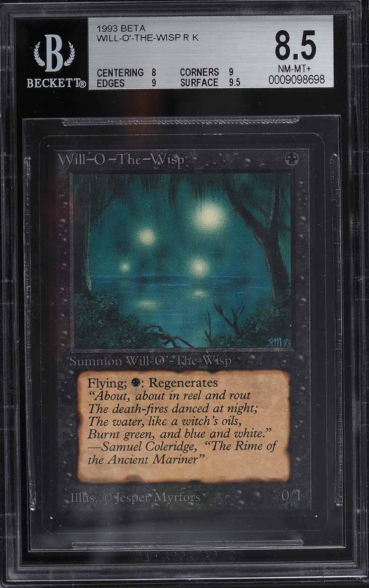 1993 Magic The Gathering MTG Alpha Nightmare BGS 8.5 NM-MT+ on