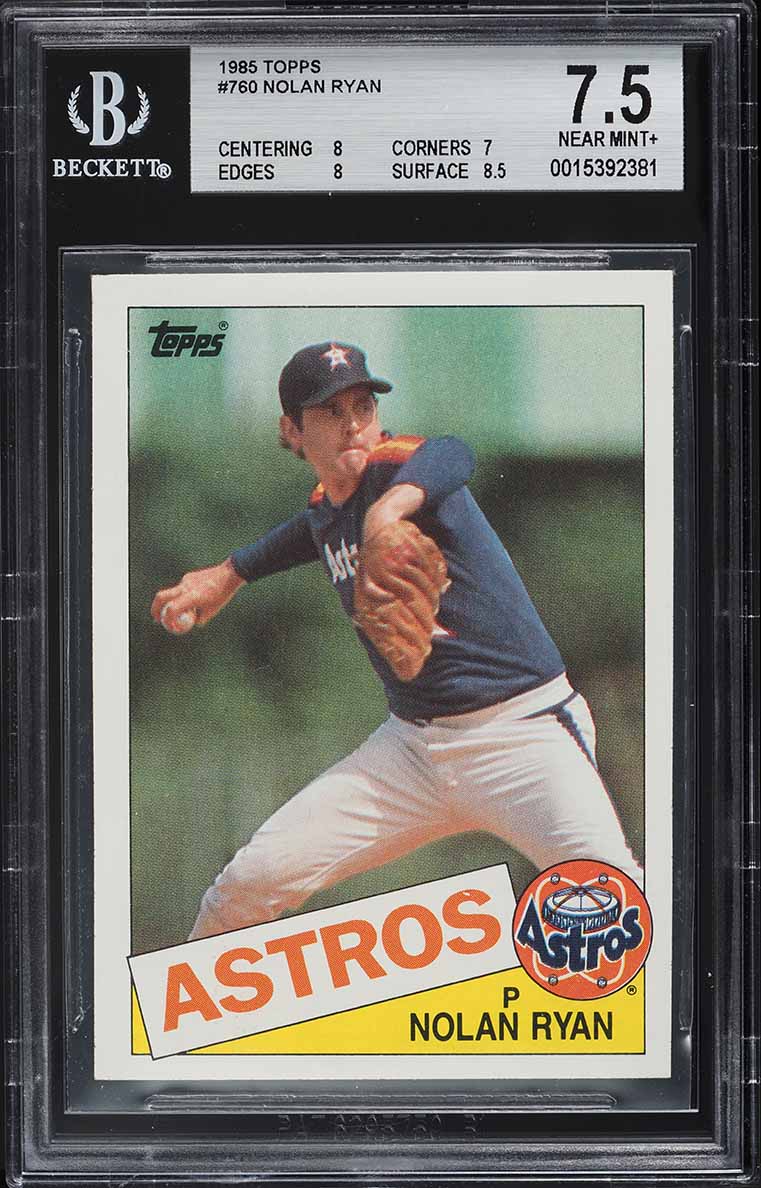 1985 Topps Nolan Ryan #760 BGS 7.5 NRMT+