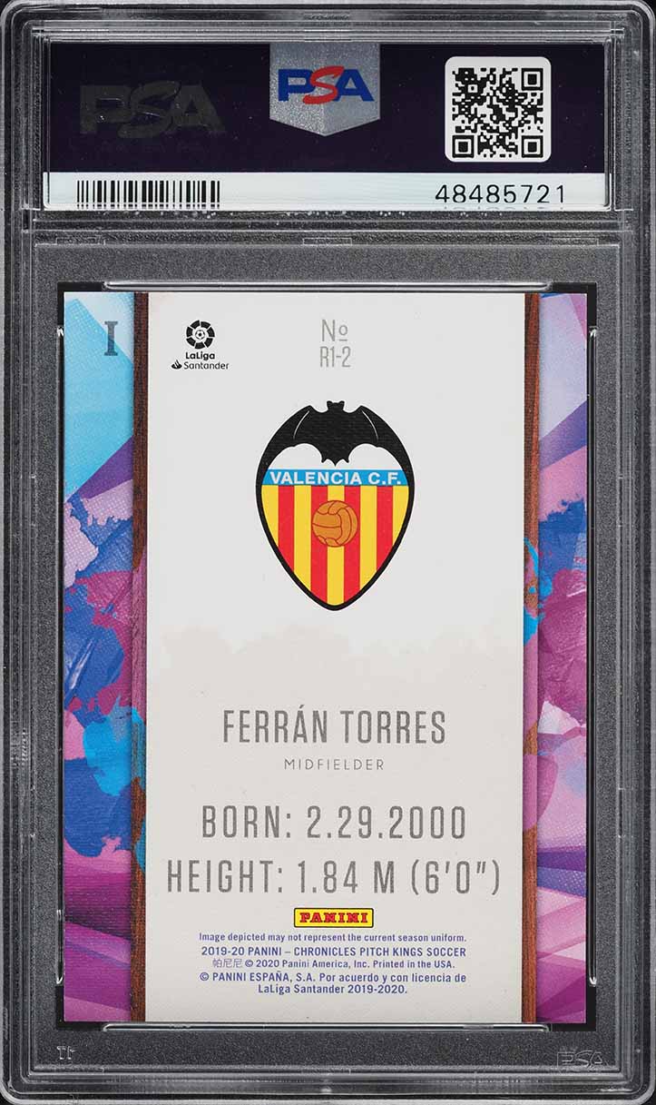 2019 Panini Chronicles Pitch Kings Ferran Torres ROOKIE #R1-2 PSA 9 MINT