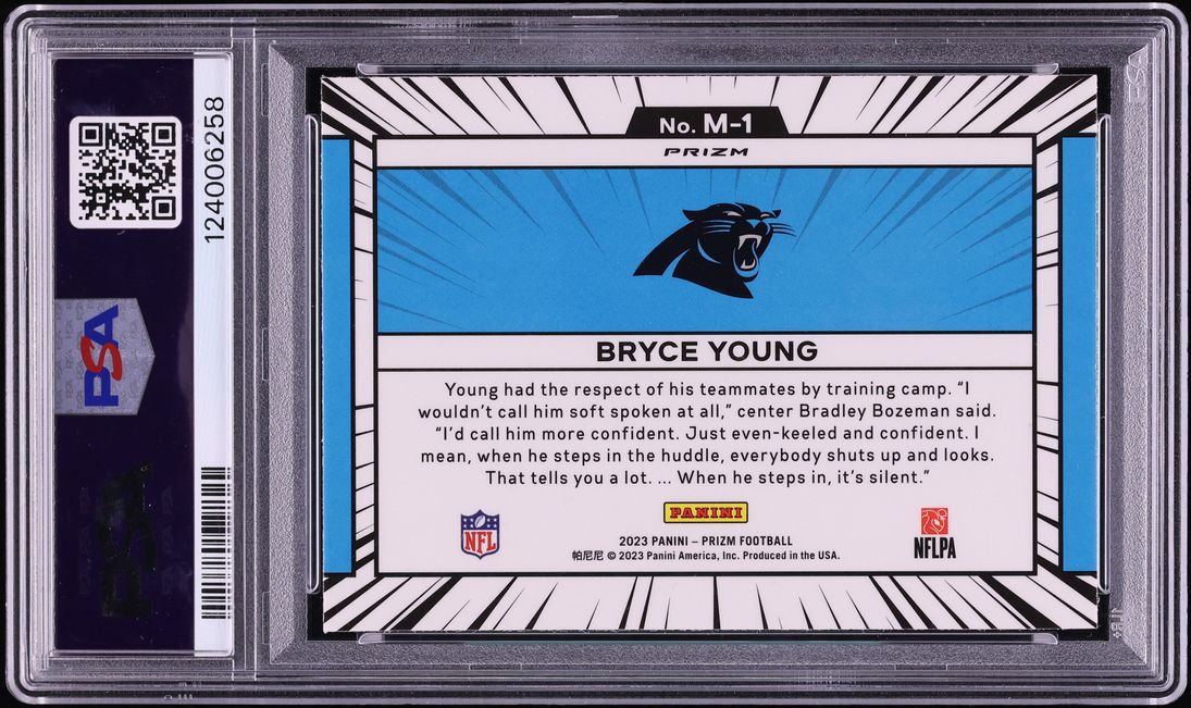 2023 Panini Prizm Manga Bryce Young ROOKIE #M1 PSA 10 GEM MINT - Photo 2