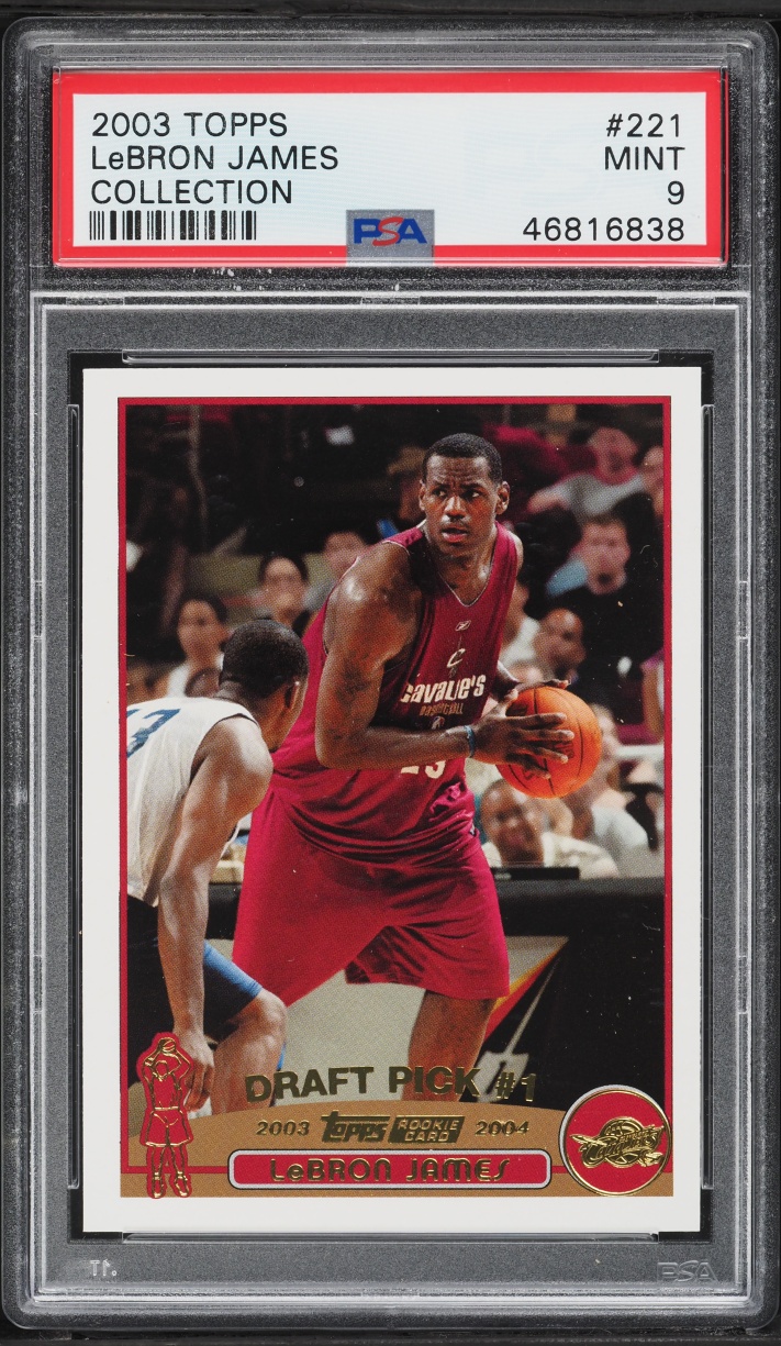 2003 Topps Collection LeBron James ROOKIE #221 PSA 9 MINT