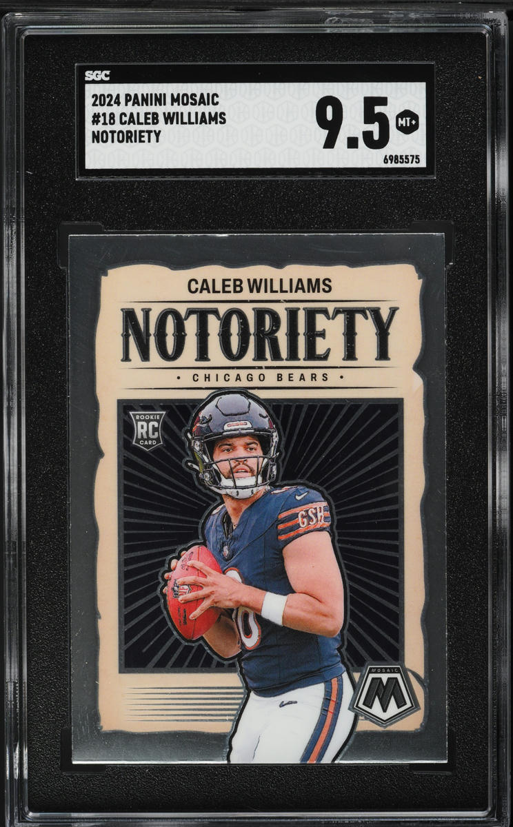 2024 Panini Mosaic Notoriety Caleb Williams ROOKIE #18 SGC 9.5 MINT+