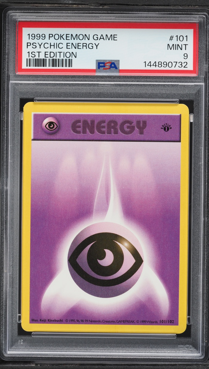 1999 Pokemon Base Set Shadowless 1st Edition Psychic Energy #101 PSA 9 MINT