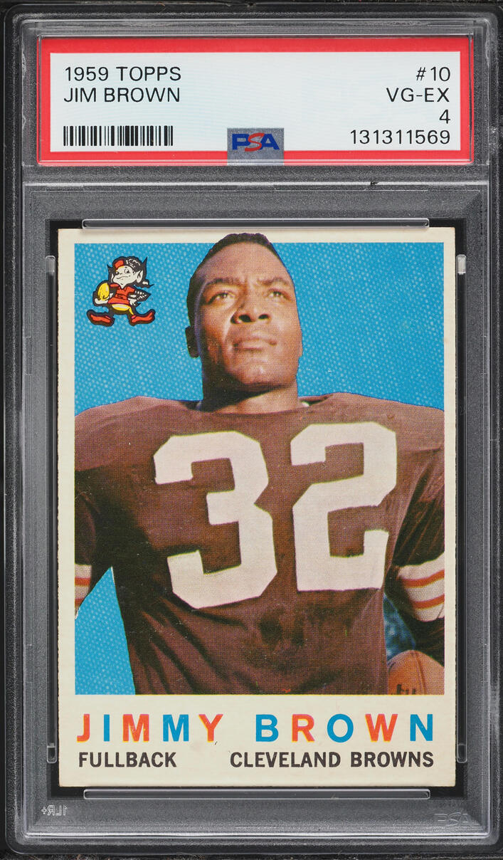 1959 Topps Football Jim Brown #10 PSA 4 VGEX
