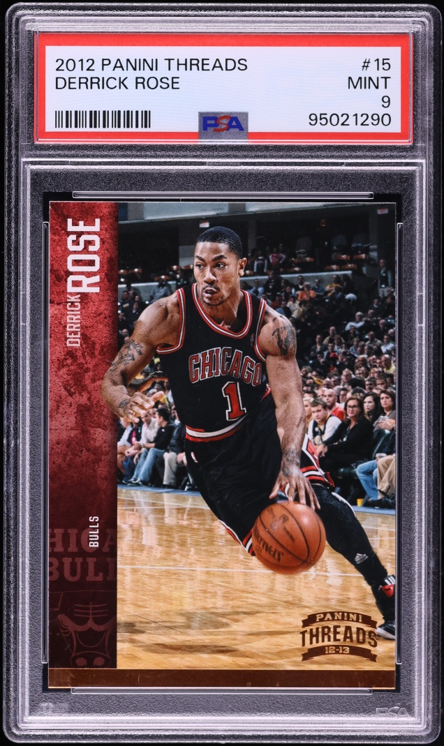 2012 Panini Threads Derrick Rose #15 PSA 9 MINT