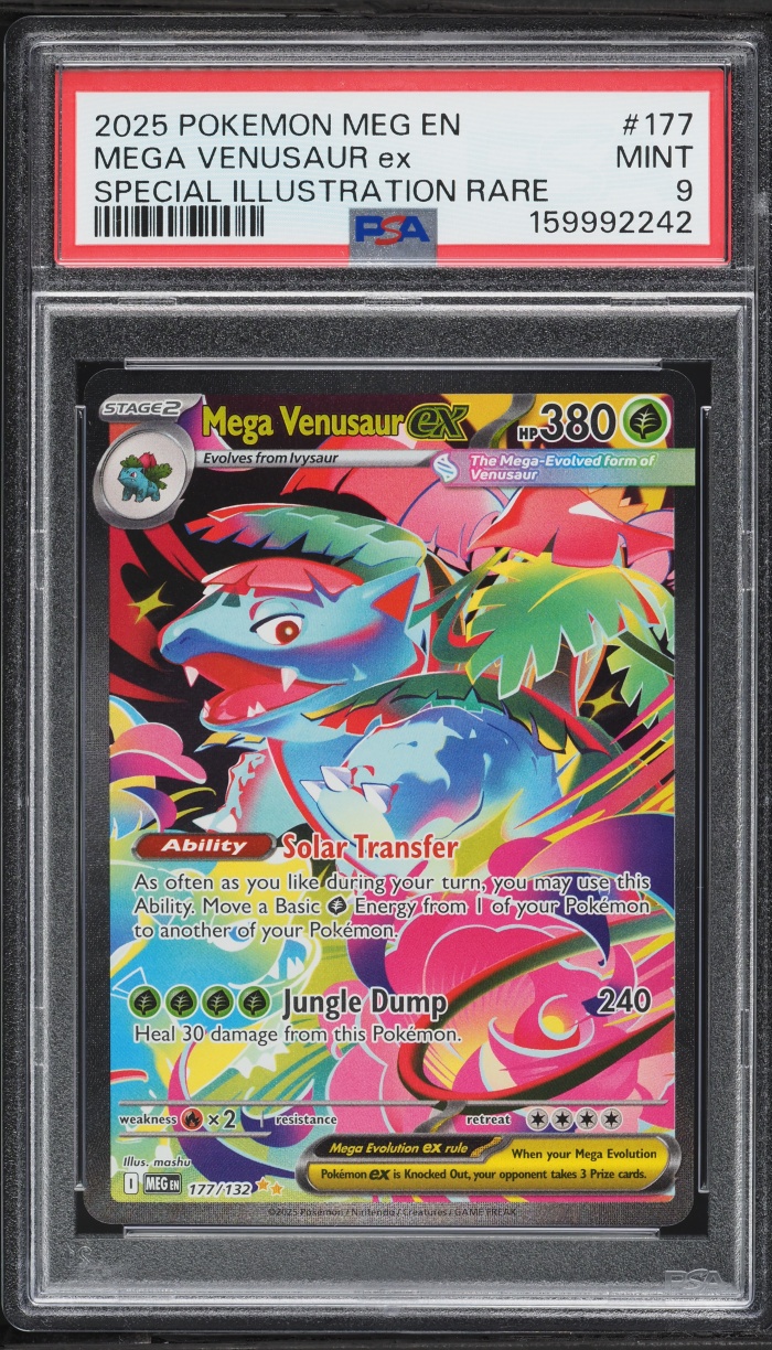 2025 Pokemon Mega Evolution SIR Mega Venusaur ex #177 PSA 9 MINT