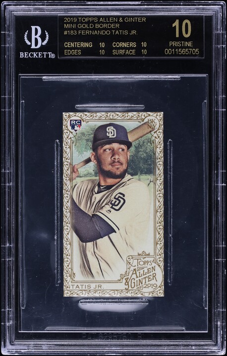 2019 Bowman Sterling Black Atomic Refractor Fernando Tatis Jr. RC