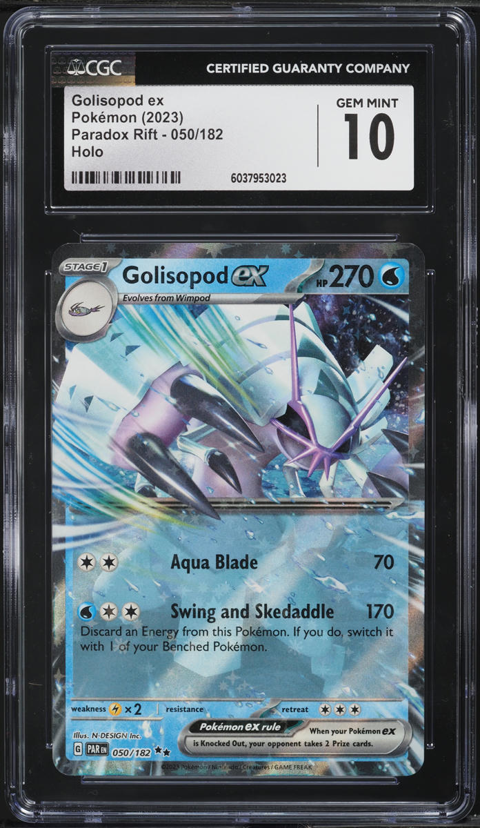 2023 Pokemon Scarlet & Violet Paradox Rift Golisopod ex #50 CGC 10 GEM MINT - Main Image