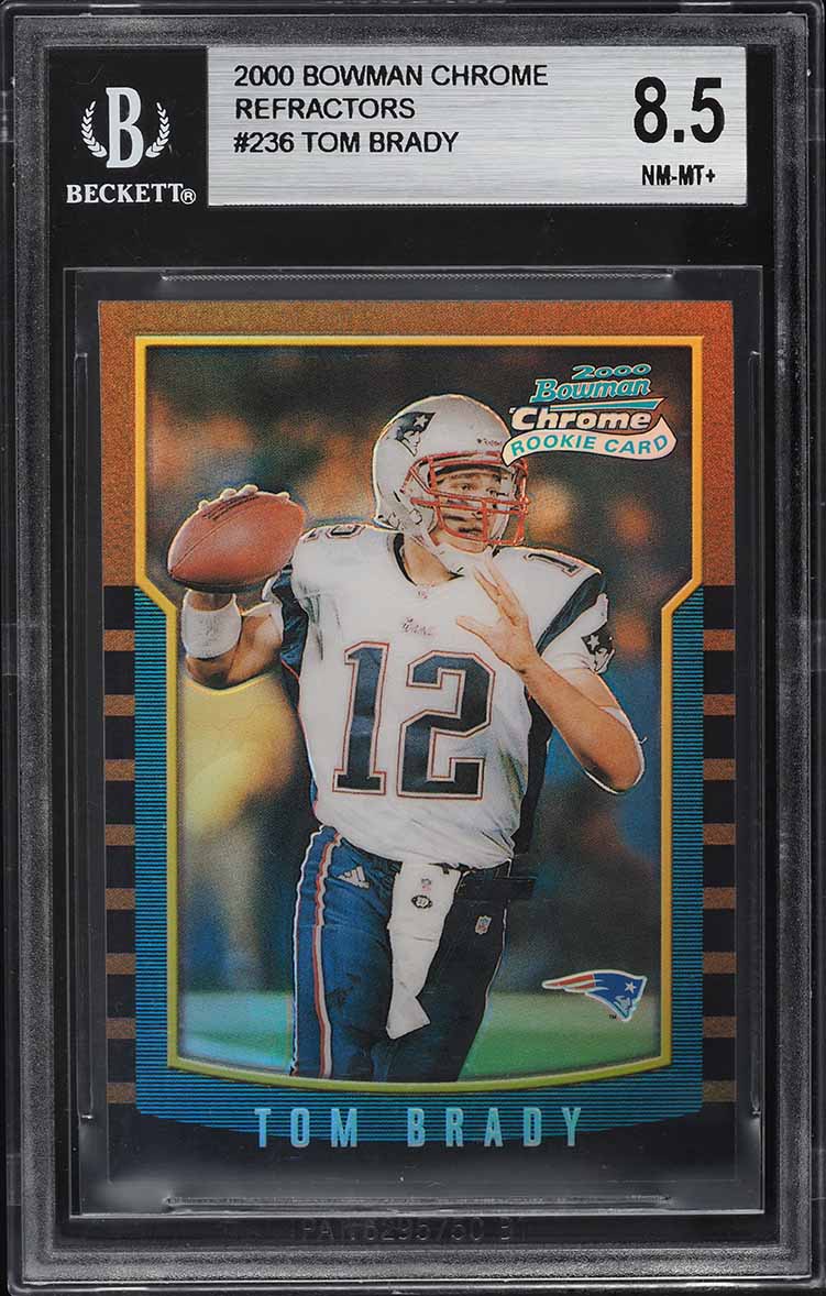 2000 Pacific Football Tom Brady ROOKIE #403 PSA 7 NRMT on Fanatics