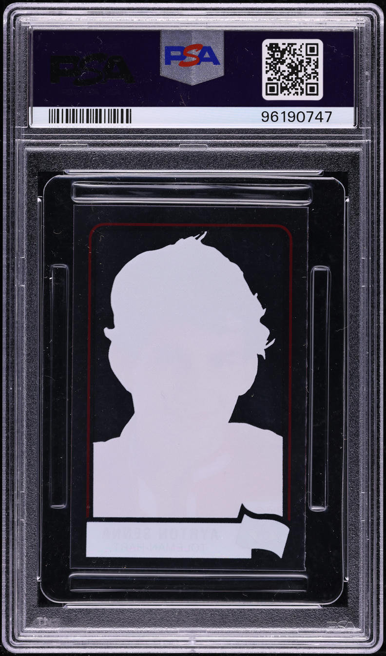 1984 Panini F1 Grand Prix Scratch N' Play Ayrton Senna ROOKIE PSA 7 NRMT