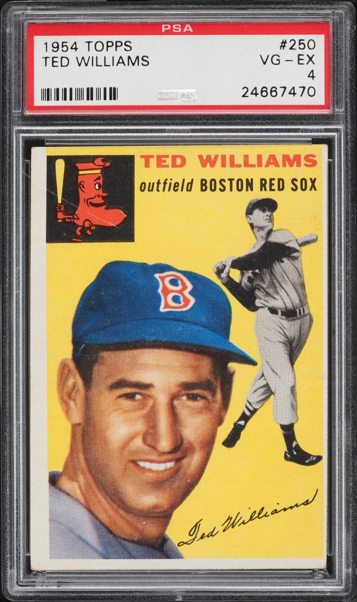 1954 Topps Ted Williams #250 PSA 4 VGEX