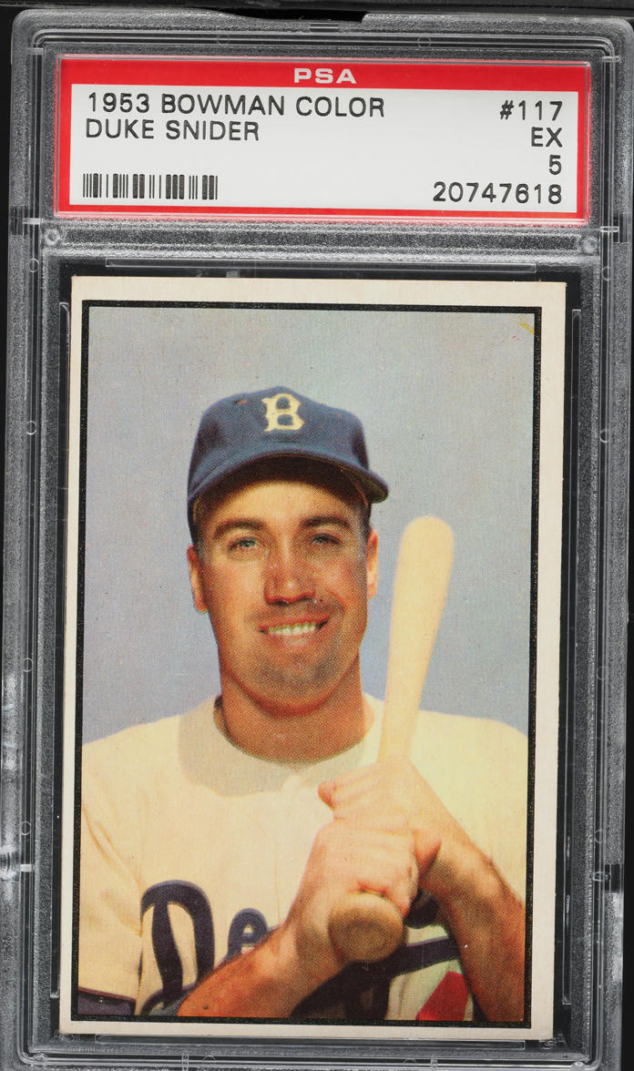 1953 Bowman Color Duke Snider #117 PSA 5 EX