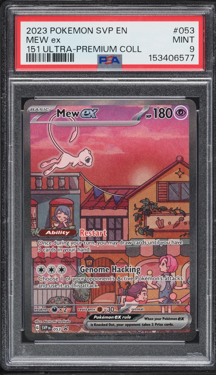 2023 Pokemon Scarlet & Violet Promo 151 Ultra Premium Collection Full Art Mew Ex #53 PSA 9 MINT