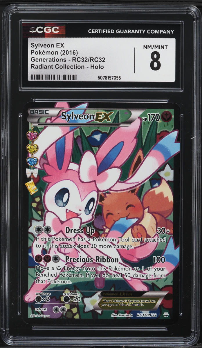 2016 Pokemon XY Generations Radiant Collection Sylveon EX #RC32 CGC 8 NM-MT