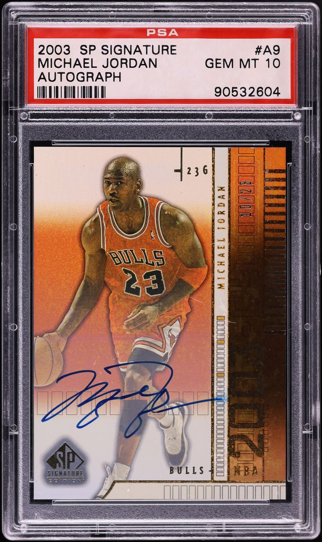 2003 SP Signature Michael Jordan AUTO /23 #A9 PSA 10 GEM MINT