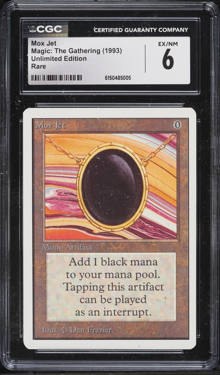 1993 Magic The Gathering MTG Unlimited Mox Jet CGC 6 EXMT