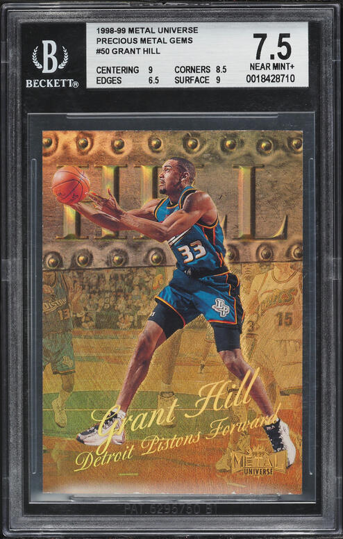 1998 Metal Universe Precious Metal Gems PMG Dennis Rodman /50 #16