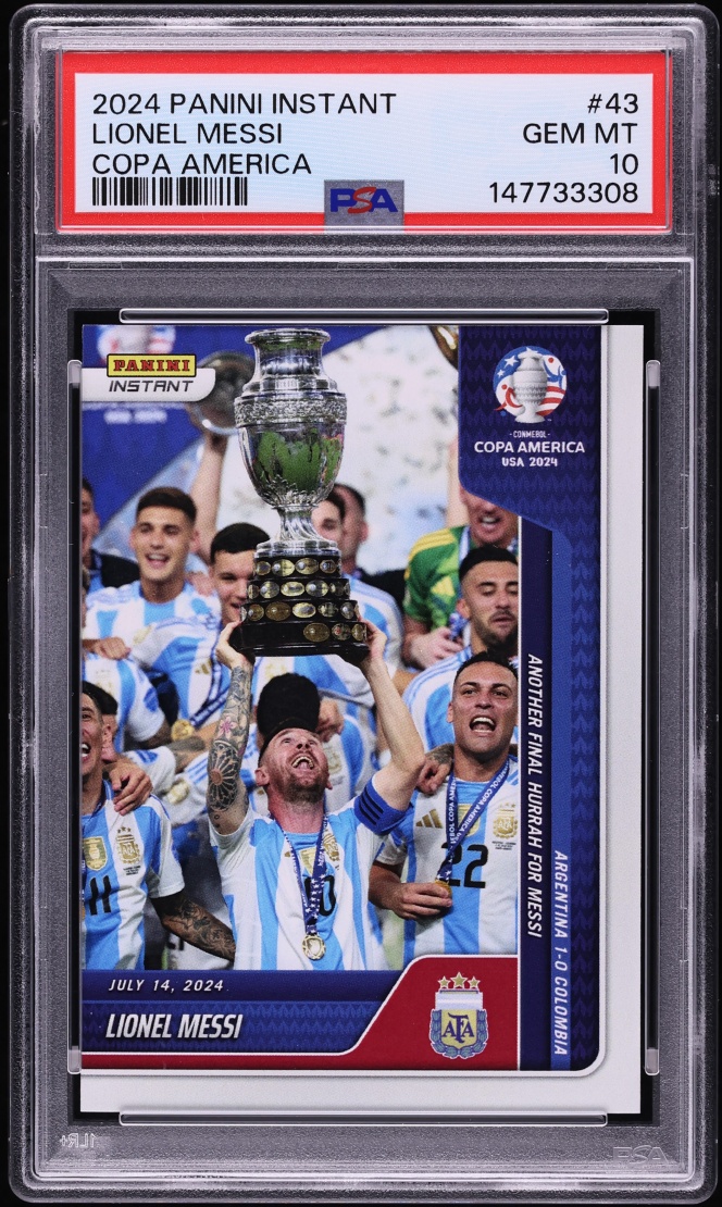 2024 Panini Instant Copa America Lionel Messi #43 PSA 10 GEM MINT