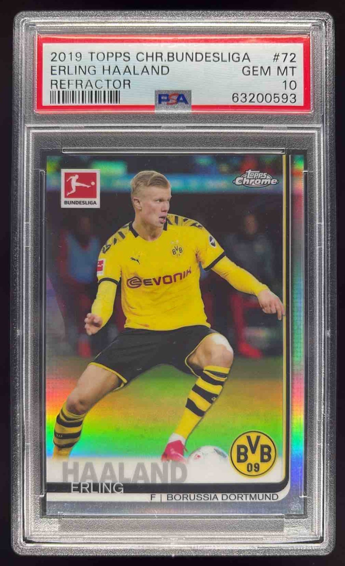 2020 Topps Chrome UEFA Champions League Sapphire Orange Erling