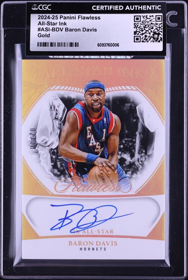 2023 Panini Flawless All-NBA Ink Alonzo Mourning AUTO /25 #ALL-AZM