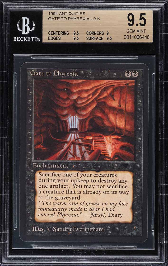 1994 Magic The Gathering MTG Antiquities Gate To Phyrexia CGC 8.5
