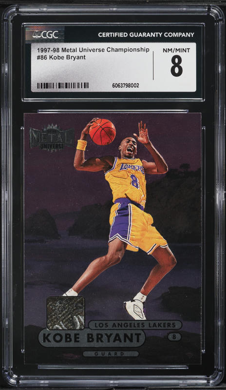 1997 Metal Universe Planet Metal Kobe Bryant #3 PSA 7 NRMT