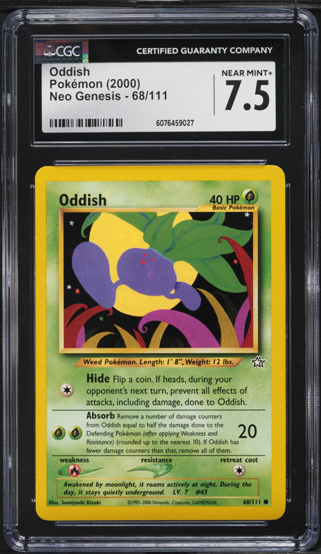 2000 Pokemon Neo Genesis Oddish #68 PSA 10 GEM MINT on Fanatics