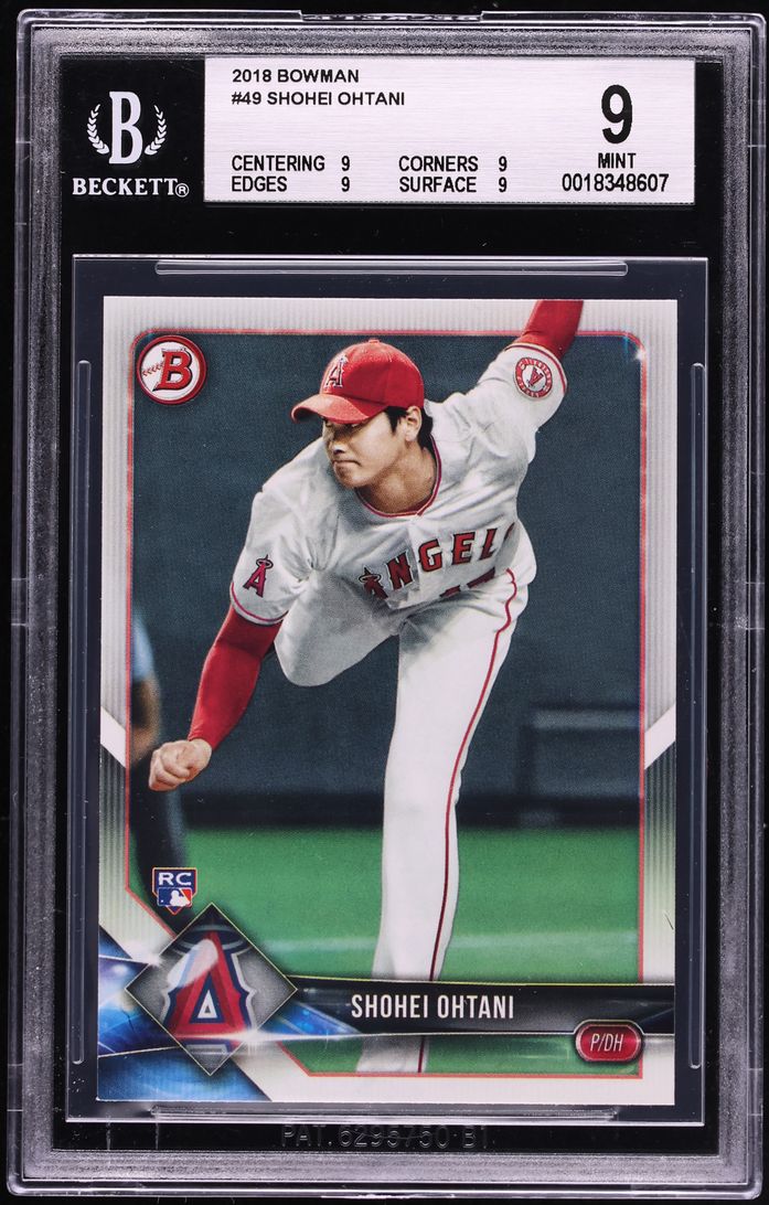 2018 Bowman Shohei Ohtani ROOKIE #49 BGS 9 MINT