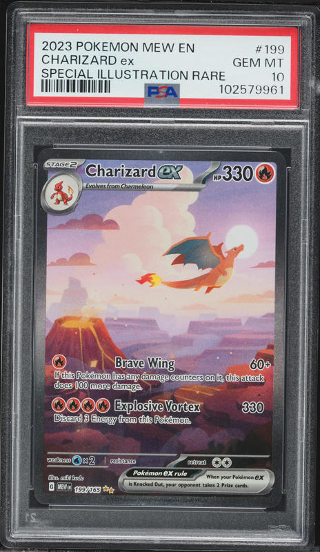 2023 Pokemon Japanese SV 151 Full Art Charizard EX #185 PSA 10 GEM