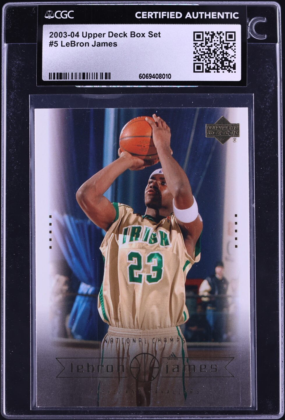 2003 Upper Deck Box Set LeBron James #5 CGC AUTH