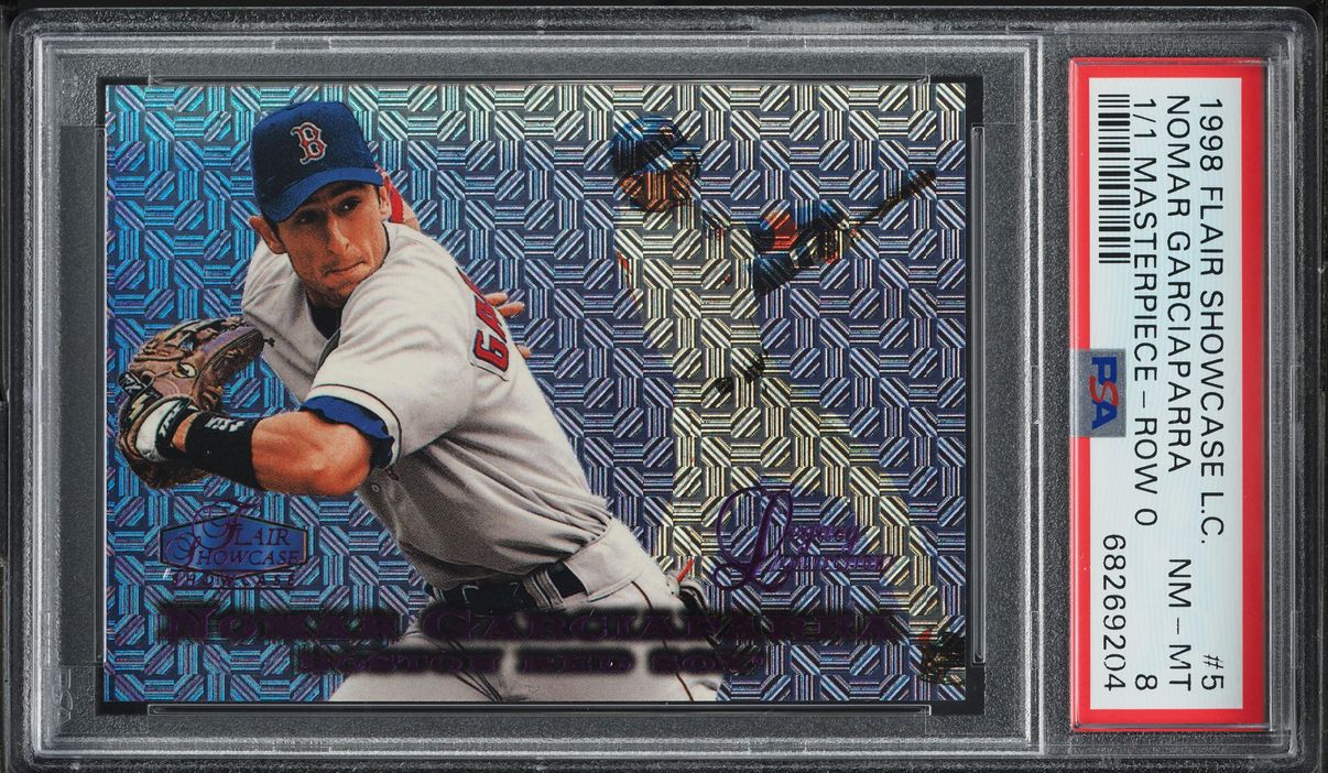 1998 Flair Showcase Legacy Collection Masterpiece Nomar Garciaparra 1/1 PSA 8