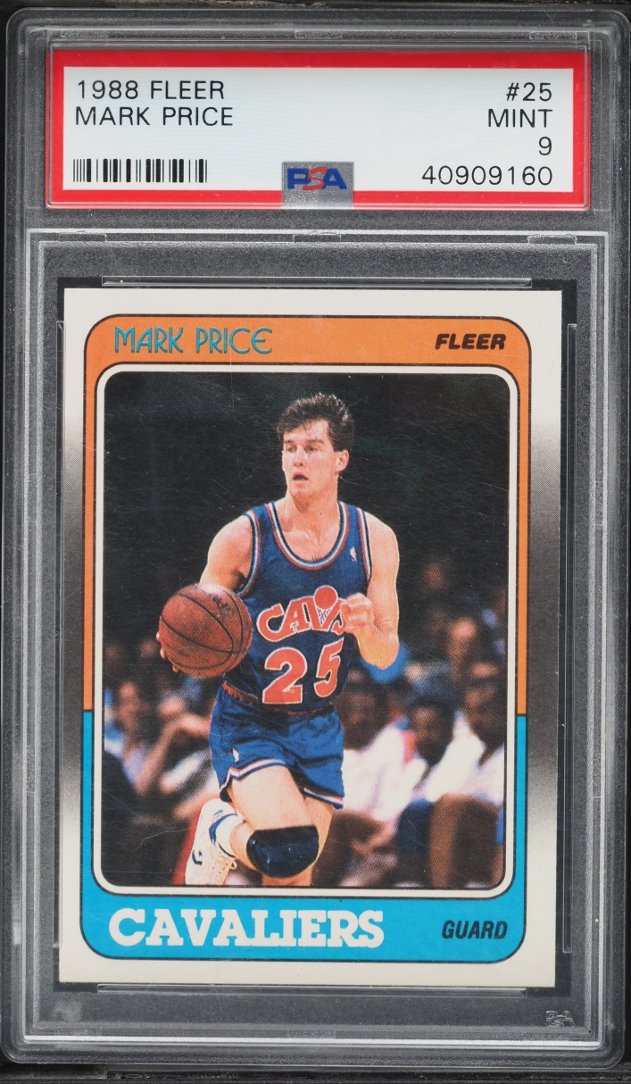1988 Fleer Basketball Mark Price ROOKIE #25 PSA 9 MINT