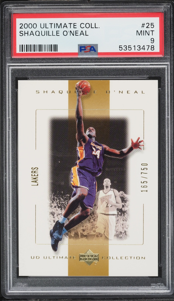 2000 Ultimate Collection Shaquille O'Neal /750 #25 PSA 9 MINT