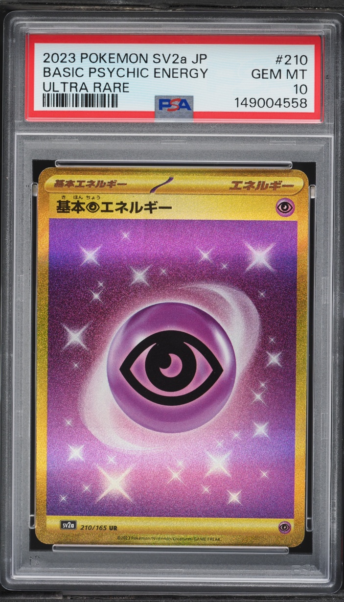 2023 Pokemon Japanese Scarlet & Violet 151 Gold Rare Basic Psychic Energy #210 PSA 10 GEM MINT
