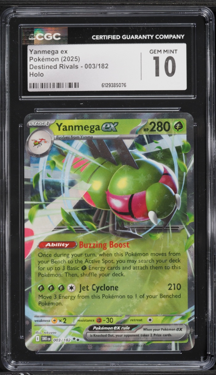 2025 Pokemon Scarlet & Violet Destined Rivals Holo Yanmega EX #3 CGC 10 GEM MINT