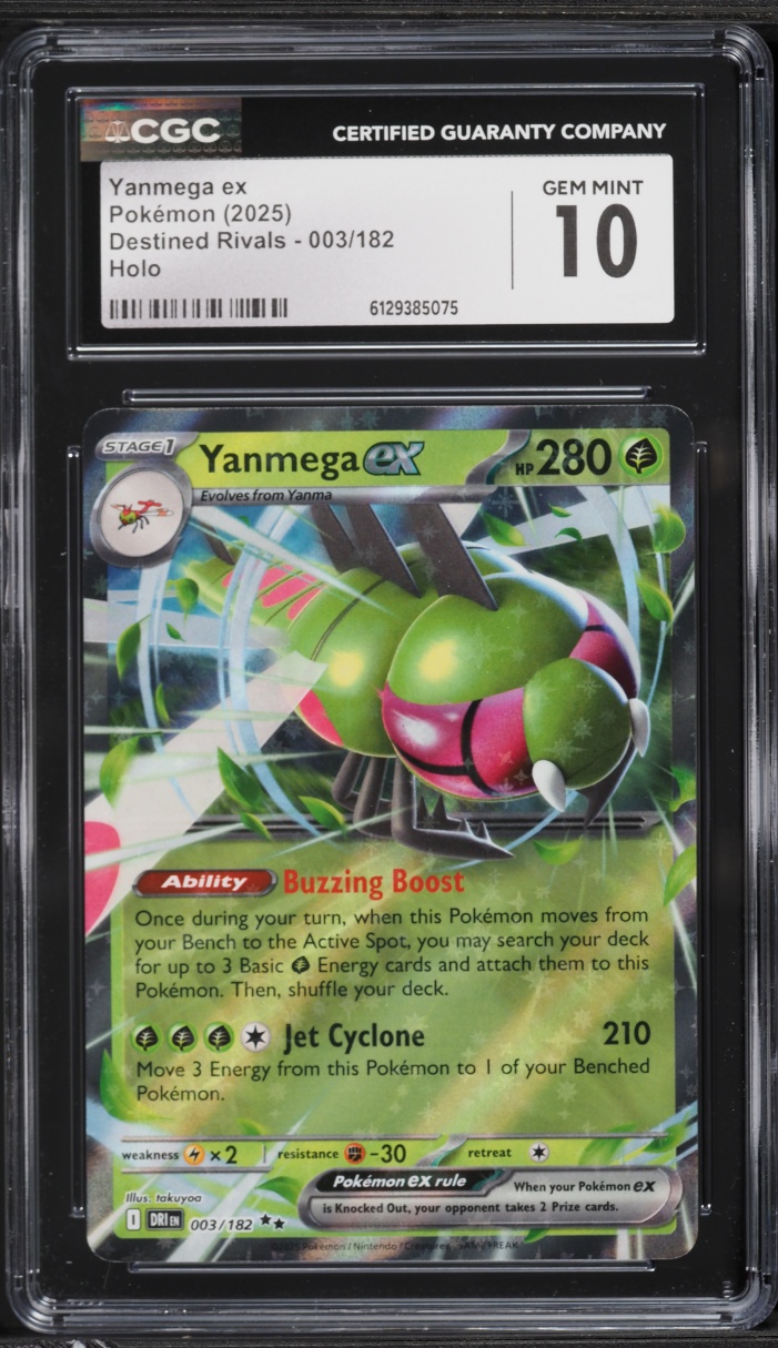 2025 Pokemon Scarlet & Violet Destined Rivals Holo Yanmega EX #3 CGC 10 GEM MINT