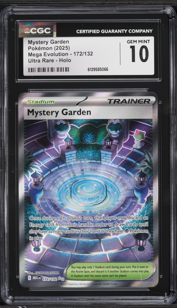 2025 Pokemon Mega Evolution Full Art Mystery Garden #172 CGC 10 GEM MINT