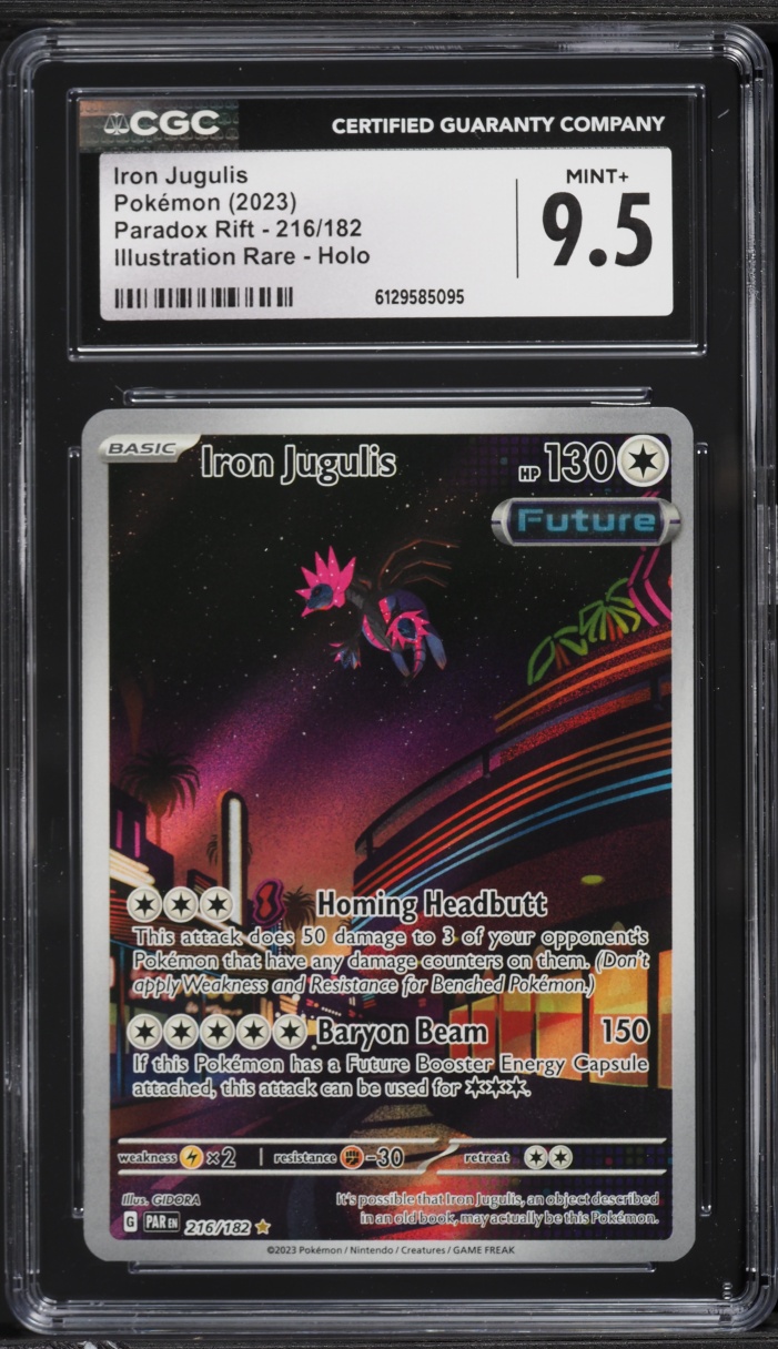 2023 Pokemon Scarlet & Violet Paradox Rift IR Iron Jugulis #216 CGC 9.5 MINT+