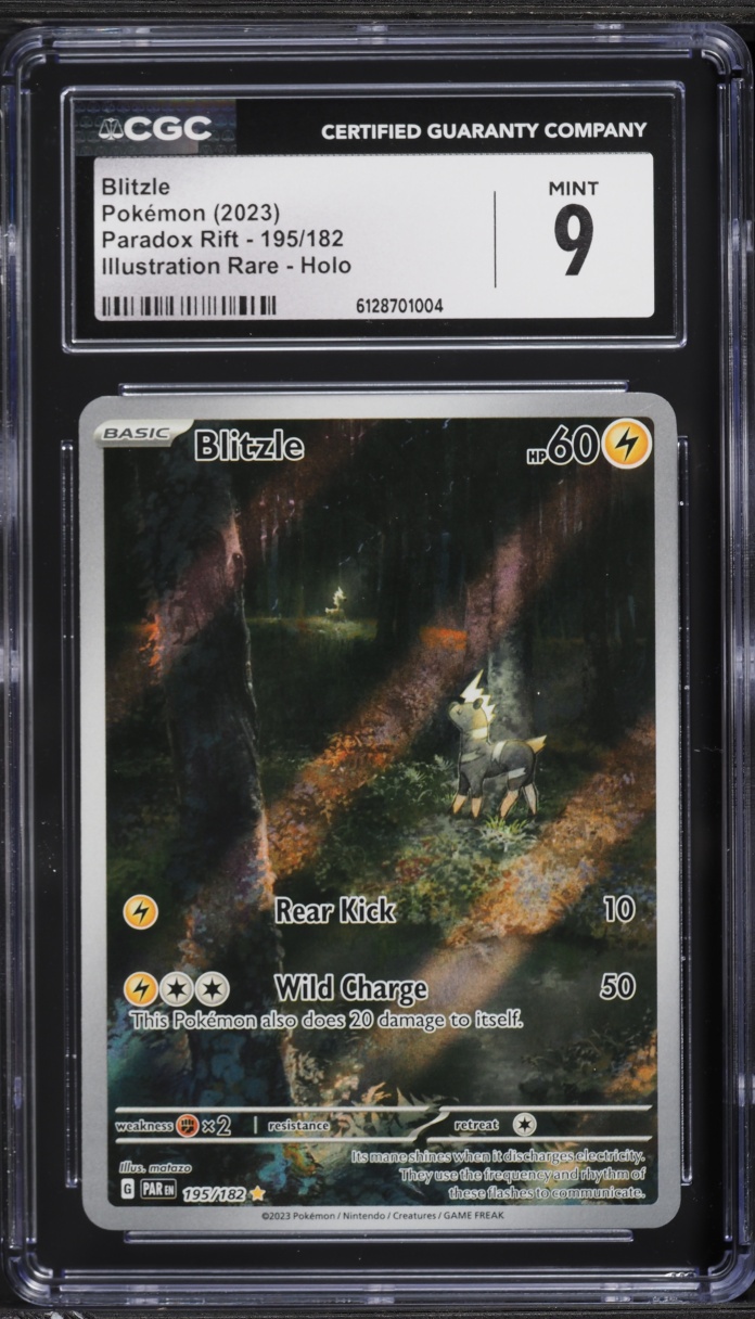 2023 Pokemon Scarlet & Violet Paradox Rift IR Blitzle #195 CGC 9 MINT