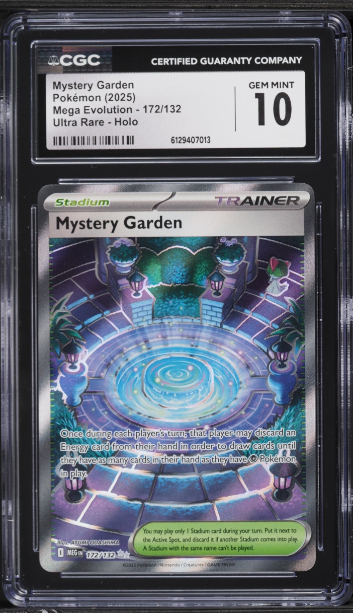 2025 Pokemon Mega Evolution Full Art Mystery Garden #172 CGC 10 GEM MINT