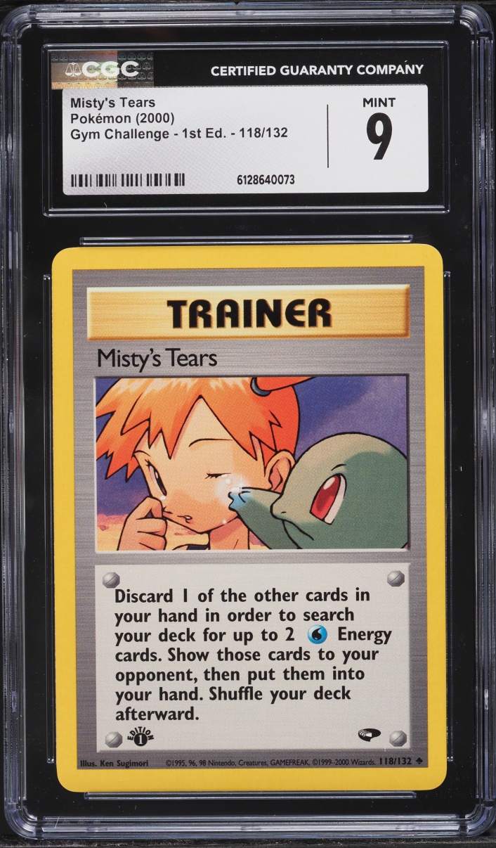 2000 Pokemon Gym Challenge 1st Edition Misty's Tears #118 CGC 9 MINT