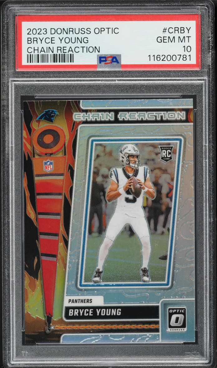 2023 Donruss Optic Chain Reaction Bryce Young ROOKIE #CRBY PSA 10 GEM MINT