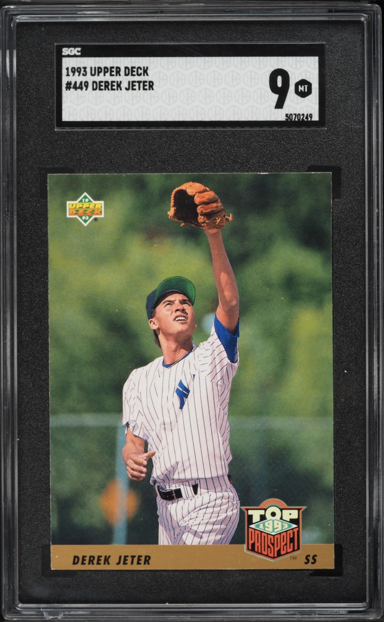 1993 Upper Deck Derek Jeter ROOKIE #449 SGC 9 MINT