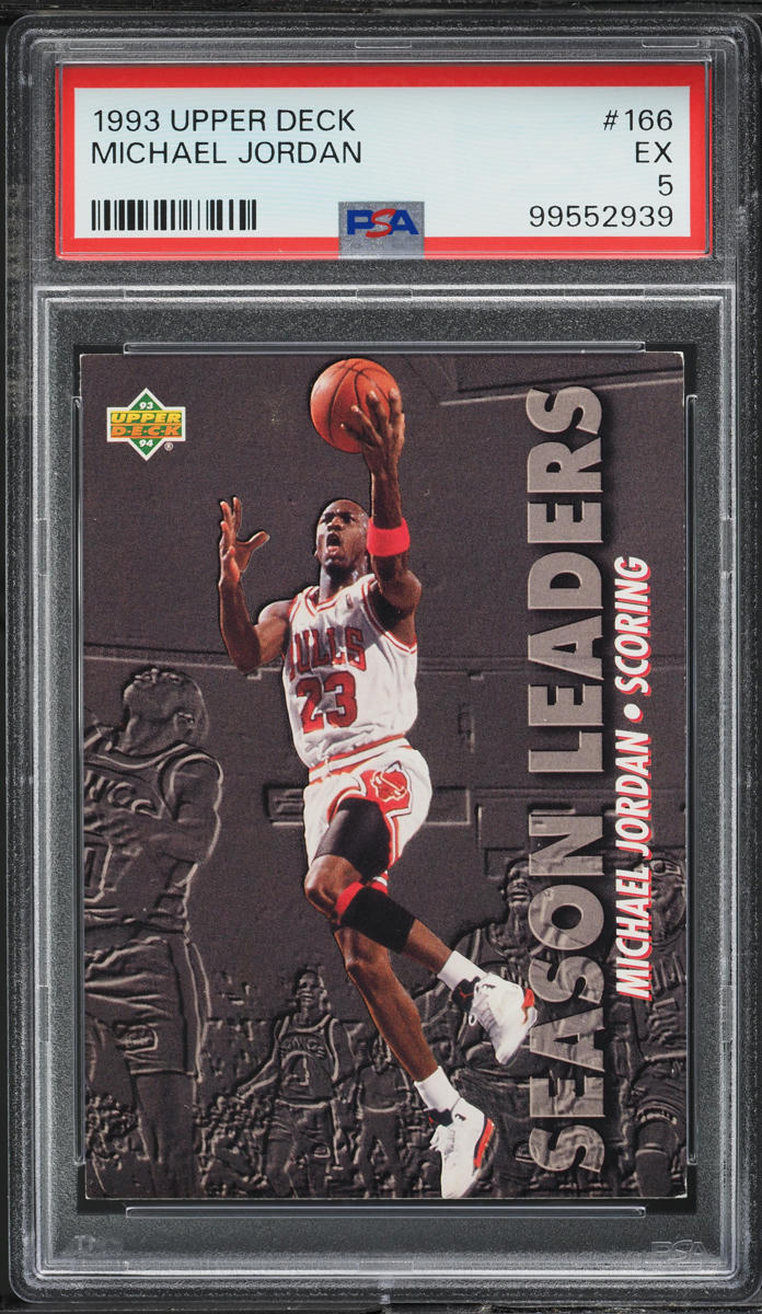 1993 Upper Deck Basketball Michael Jordan #166 PSA 5 EX
