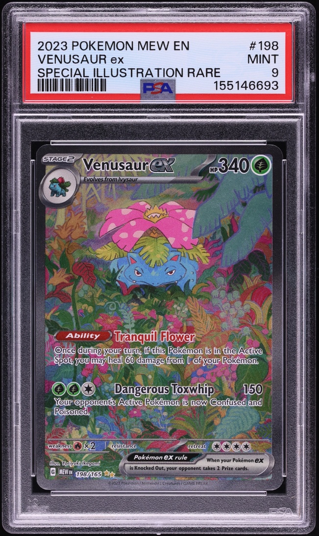 2023 Pokemon Scarlet & Violet 151 SIR Venusaur ex #198 PSA 9 MINT