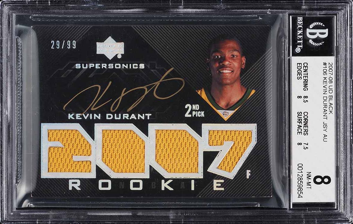 2007 Upper Deck Chronology Kevin Durant ROOKIE AUTO DNA 10 /99