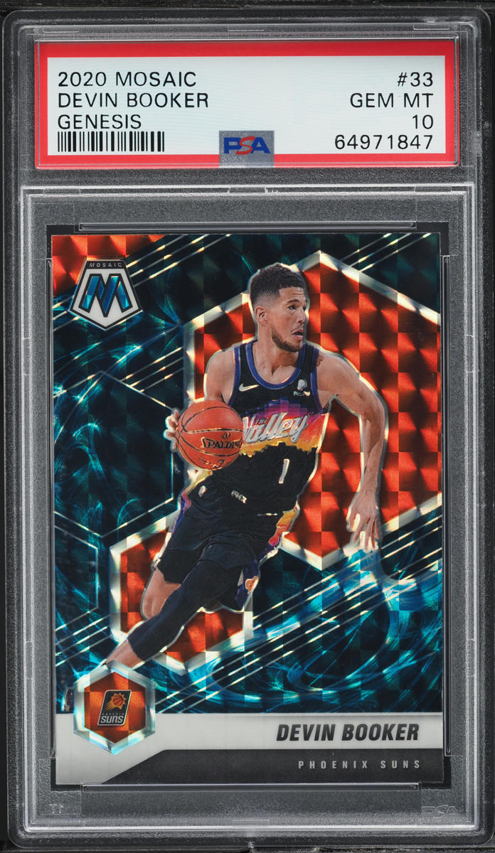 2020 Panini Mosaic Genesis Devin Booker #33 PSA 10 GEM MINT