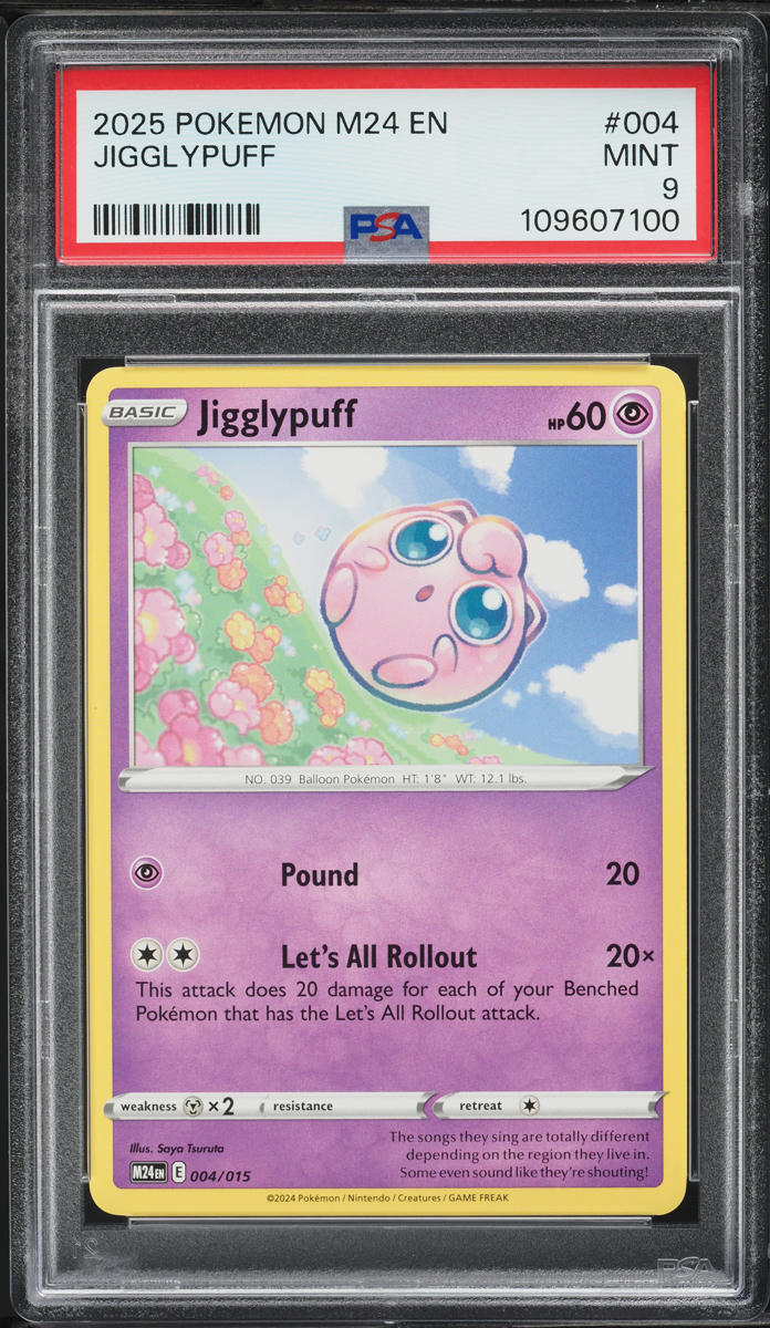 2025 Pokemon Scarlet & Violet McDonald's Collection Jigglypuff #4 PSA 9 MINT