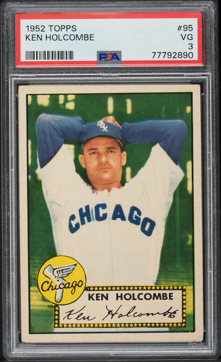 1952 Topps Ken Holcombe #95 PSA 3 VG